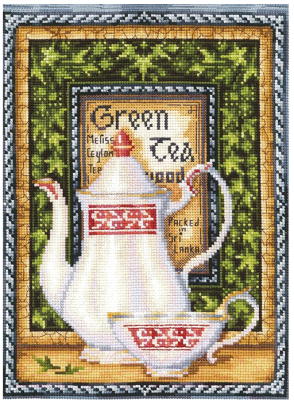 Набор для вышивания Сделай своими руками Коллекция чая. Грин Мелисса / К-39