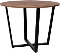 Обеденный стол Millwood Лофт Орлеан Л18 D100 (дуб табачный Craft/металл черный) - 