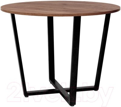 Обеденный стол Millwood Лофт Орлеан Л18 D100 (дуб табачный Craft/металл черный)