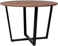 Обеденный стол Millwood Лофт Орлеан Л18 D110 (дуб табачный Craft/металл черный) - 