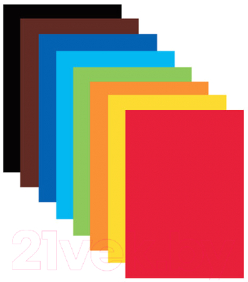 Набор цветного картона Brauberg Шарики / 113558 (24л, 8цв)