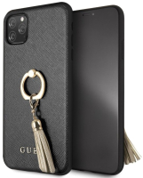 

Чехол-накладка Guess, Saffiano Collection with ring для iPhone11 Pro Max/GUHCN65RSSABK