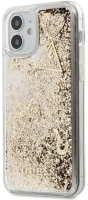 

Чехол-накладка Guess, Liquid Glitter Hearts для iPhone 12 mini / GUHCP12SGLHFLGO