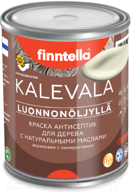 Краска Finntella Kalevala Матовая Kermainen / F-13-1-1-FL121 (900мл, желто-белый)