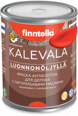 Краска Finntella Kalevala Матовая Puna Aurinko / F-13-1-1-FL125 (900мл, закатный красный)