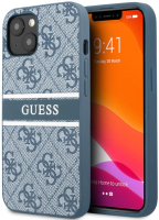 

Чехол-накладка Guess, 4G PU Leather With Printed Stipe для iPhone 13 / GUHCP13M4GDBL