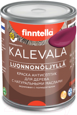 Краска Finntella Kalevala Матовая Kirsikka / F-13-1-1-FL126 (900мл, светлая вишня)
