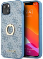 

Чехол-накладка Guess, PU Leather 4G With Ring Stand для iPhone 13 / GUHCP13M4GMRBL