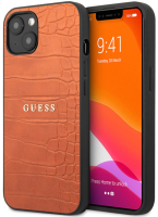 

Чехол-накладка Guess, PU Leather Croco Hot Stamped Lines для iPhone13 / GUHCP13MPCRBOR