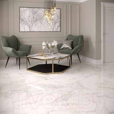 Плитка Gracia Ceramica Carrara Premium White PG 01 (600x600)