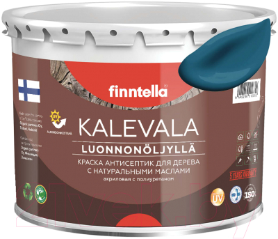 Краска Finntella Kalevala Матовая Myrsky / F-13-1-3-FL011 (2.7л, бирюзовый)
