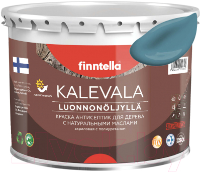 Краска Finntella Kalevala Матовая Enkeli / F-13-1-3-FL012 (2.7л, пастельно-бирюзовый)