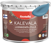 Краска Finntella Kalevala Матовая Terassininen / F-13-1-3-FL013 (2.7л, пастельный синий) - 