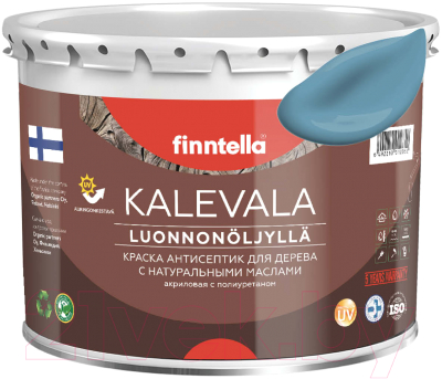 Краска Finntella Kalevala Матовая Meri Aalto / F-13-1-3-FL014 (2.7л, светло-сине-серый)