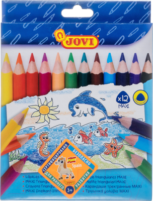 Изображение товара Набор цветных карандашей Jovi Maxi / с (12цв)