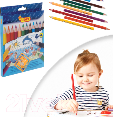 Изображение товара Набор цветных карандашей Jovi Maxi / с (12цв)