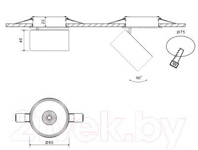 Изображение товара Точечный светильник DesignLed GW / 004892