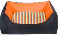 Лежанка для животных Camon CC127/F (двусторонняя, черный/оранжевый) - 
