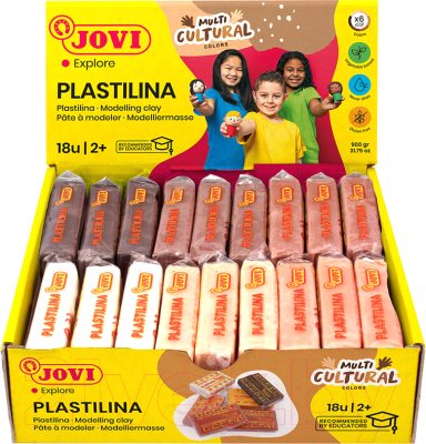 Пластилин Jovi Multicultural 70/18M (6 цветов, 900г)