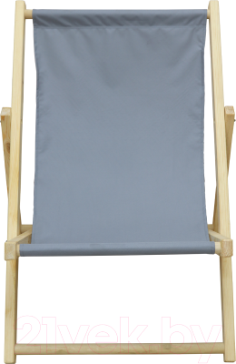 Кресло-шезлонг складное КомфортПром 86х75х90см / 11114054 (серый)