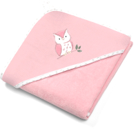 Полотенце с капюшоном BabyOno Банное 539/03 (85x85, розовый) - 