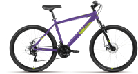Велосипед Forward AL 26 D 2022 / RBK22AL26197 (фиолетовый/зеленый) - 