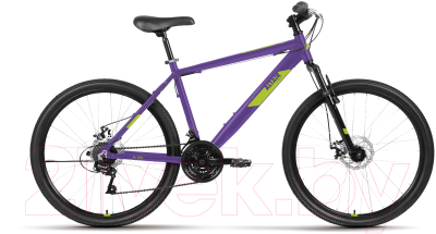 Велосипед Forward AL 26 D 2022 / RBK22AL26197 (фиолетовый/зеленый)