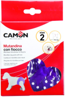 Гигиенические трусики для животных Camon из микрофибры C206/F (фиолетовый в горошек) - 