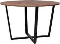Обеденный стол Millwood Лофт Орлеан Л18 D120 (дуб табачный Craft/металл черный) - 