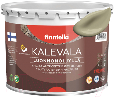 Краска Finntella Kalevala Матовая Wai / F-13-1-3-FL023 (2.7л, серо-зеленый)