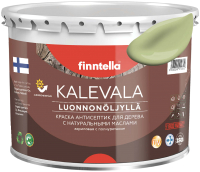 Краска Finntella Kalevala Матовая Vihrea Tee / F-13-1-3-FL033 (2.7л, пастельно-зеленый) - 