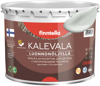 Краска Finntella Kalevala Матовая Delfiini / F-13-1-3-FL049 (2.7л, светло-серый)