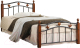 Односпальная кровать Tetchair Secret De Maison AT-126 90x200 (красный дуб/черный) - 