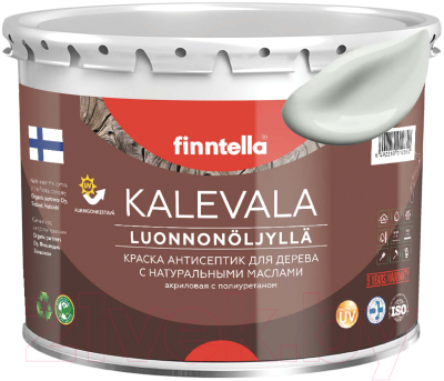 Краска Finntella Kalevala Матовая Marmori / F-13-1-3-FL056 (2.7л, светло-серый)