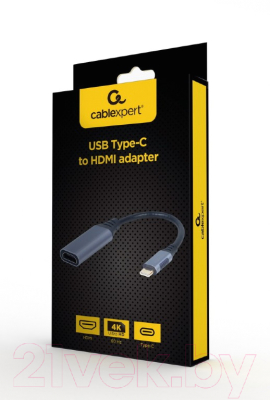 Кабель/переходник Gembird Type-C to HDMI A-USB3C-HDMI-01