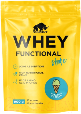 Протеин Prime Kraft Whey Functional Shake Фисташковое мороженое (900г)