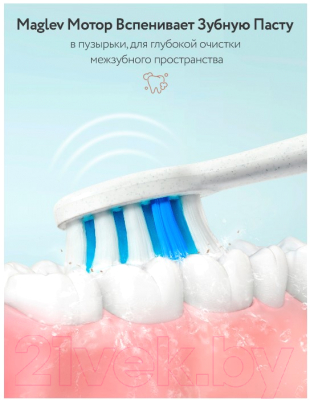 Электрическая зубная щетка Fairywill P11 + футляр / 00003 (белый)