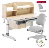 

Парта+стул Anatomica, Romana Armata с надстройкой и подставкой для книг