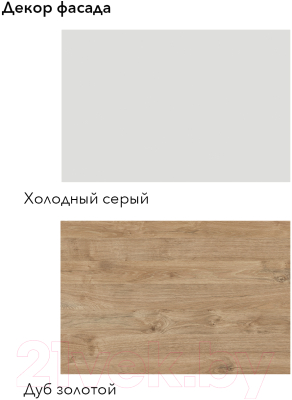 Кухонный гарнитур Агута Альфа 1.7 (дуб золотой/холодный серый/кастилло темный)