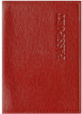 Обложка на паспорт OfficeSpace 254219 (красный)
