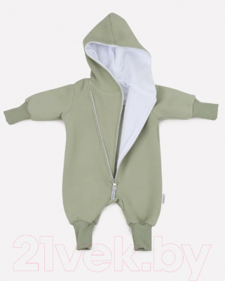 Комбинезон прогулочный детский MOWbaby Fancy 6-9м / 152/3-6-9 (Light Green)