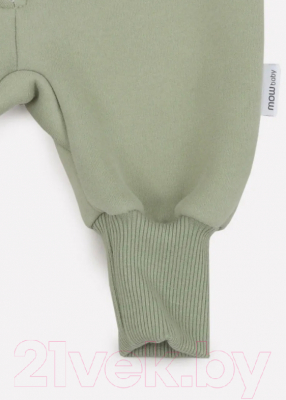 Комбинезон прогулочный детский MOWbaby Fancy 6-9м / 152/3-6-9 (Light Green)