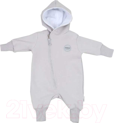 Комбинезон прогулочный детский MOWbaby Fancy 6-9м / 152/4-6-9 (Arctic Grey)