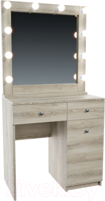 Туалетный столик с зеркалом Мир Мебели SV-21S с подсветкой