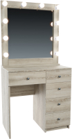 Туалетный столик с зеркалом Мир Мебели SV-24S с подсветкой - 
