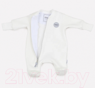 Комбинезон для малышей MOWbaby Ruby 9-12м / 153/1-9-12 (Milk)