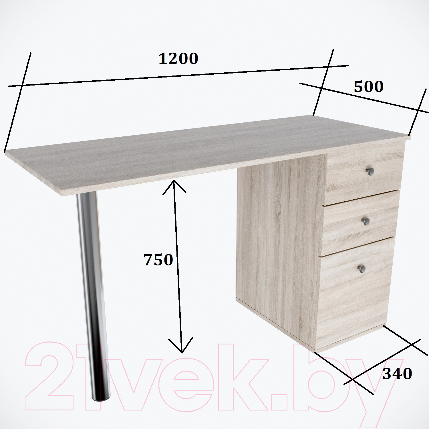 Стол для маникюра Мир Мебели MS-11S