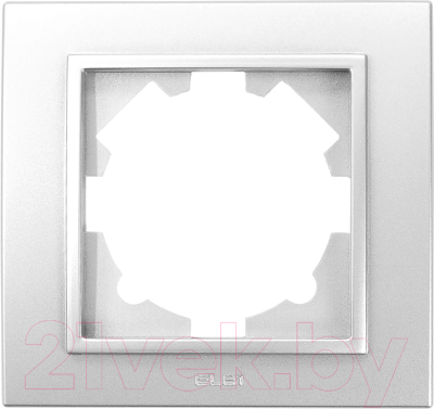 Рамка для выключателя El-Bi Zena / 608-011000-271 (серебристый)