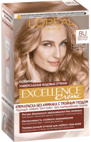 Крем-краска для волос L'Oreal Paris Excellence Creme 8U (универсальный светло-русый) - 
