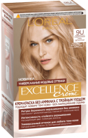 Крем-краска для волос L'Oreal Paris Excellence Creme 9U (универсальный очень светло-русый) - 